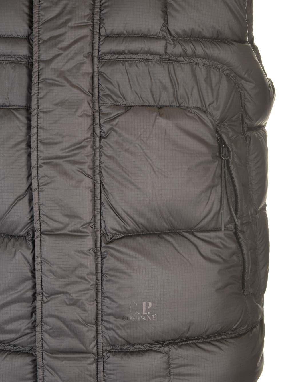 Shop C.p. Company D.d. Shell Down Vest In Nero