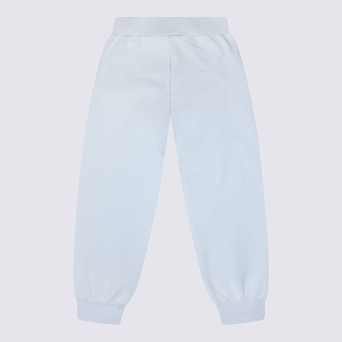 Monnalisa Kids' Light Blue Cotton Track Pants In Grey