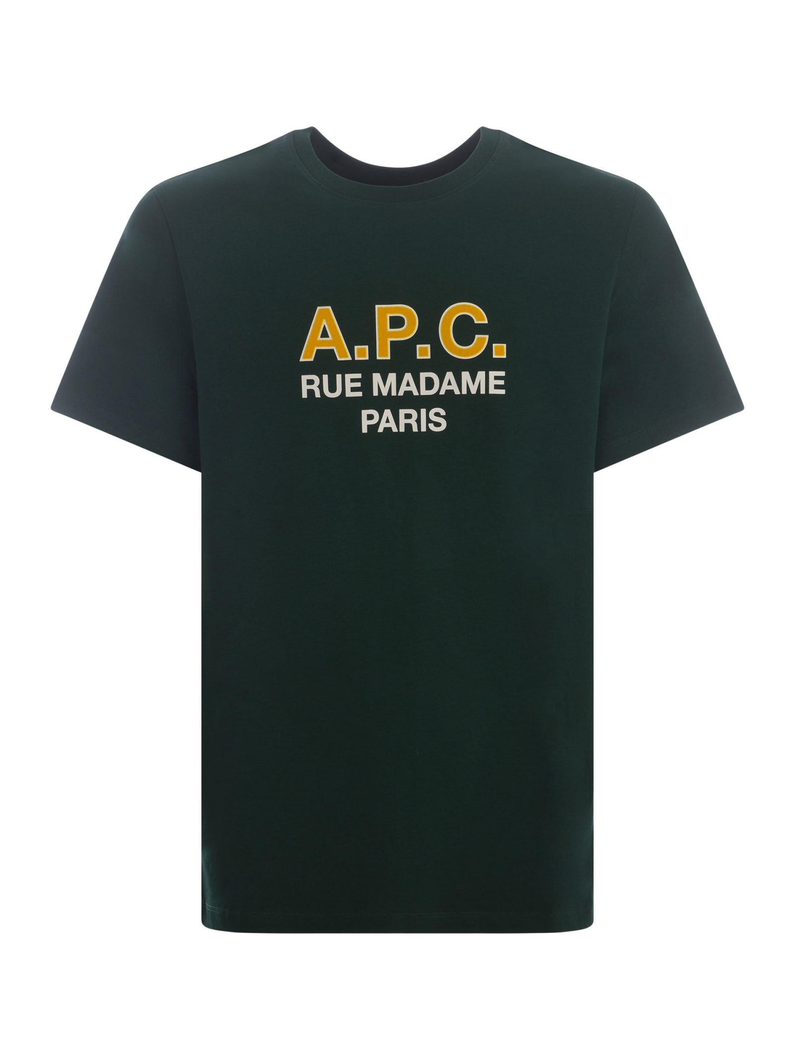 Shop Apc T-shirt A.p.c. Madame In Cotton In Verde Scuro