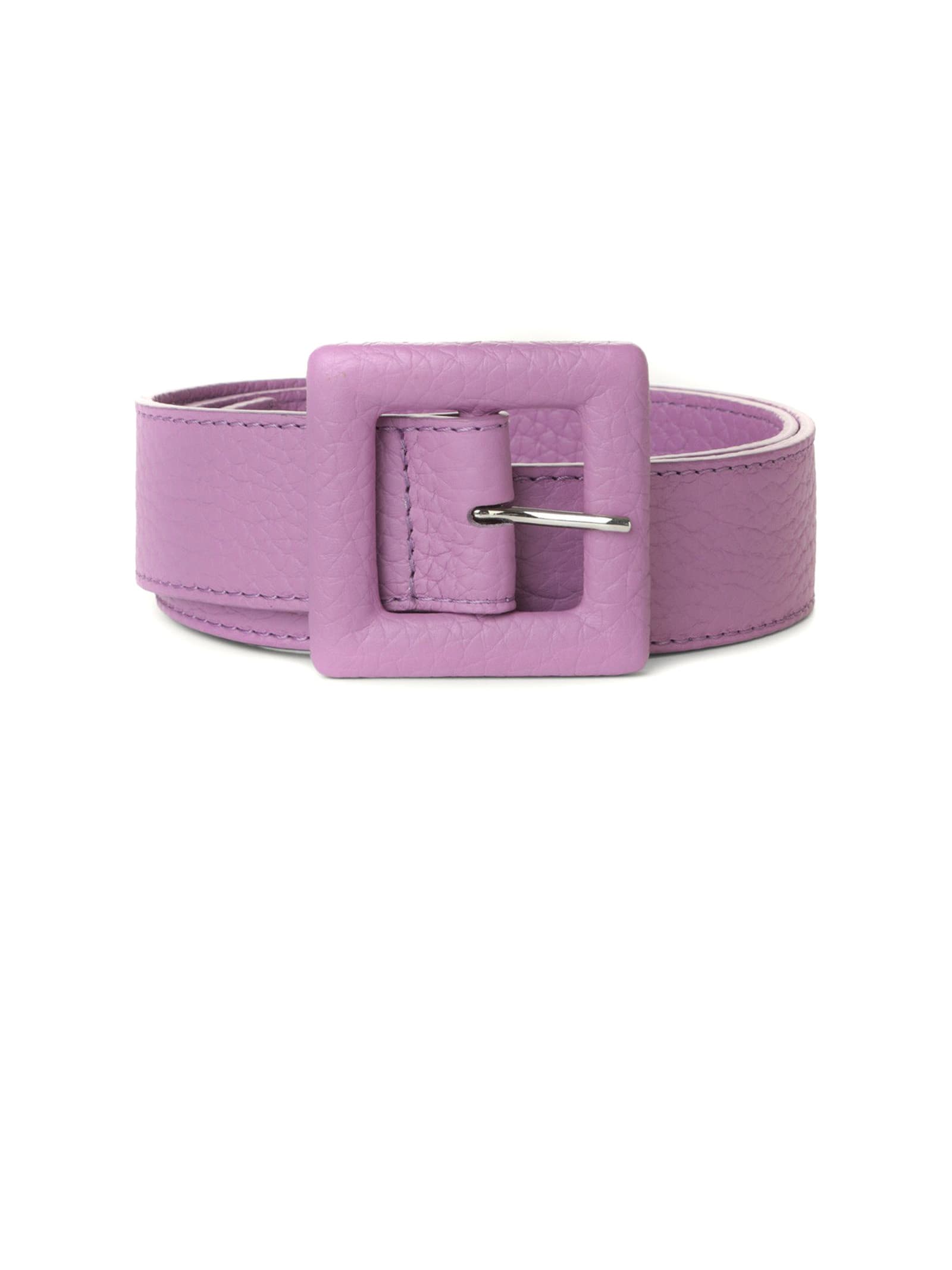 Shop Orciani Purple Soft Leather Belt