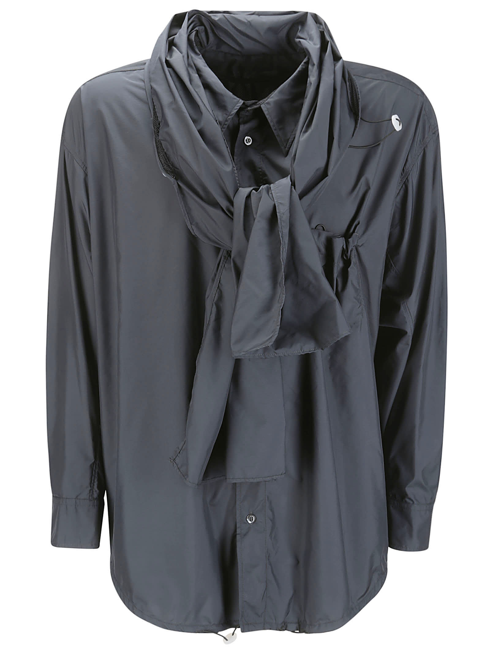 Shop Magliano Nomad Shirt In Off Black