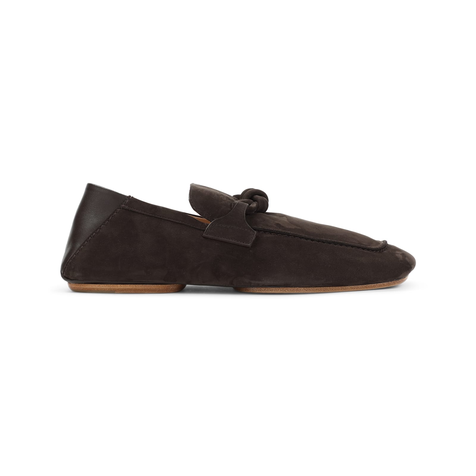 Bottega Veneta Driver With Knot Loafers In Pink