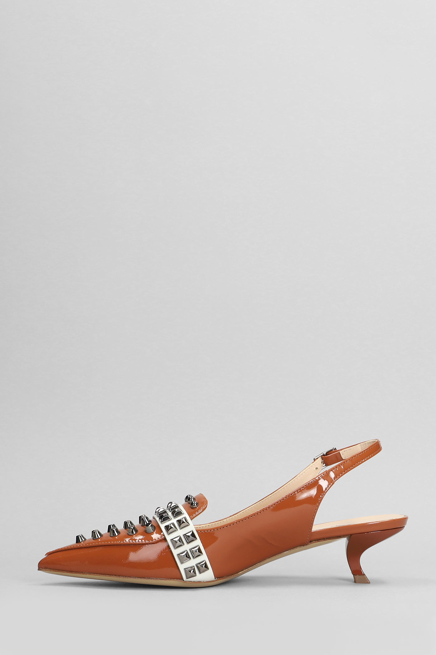 Shop Alchimia Pumps In Leather Color Patent Leather