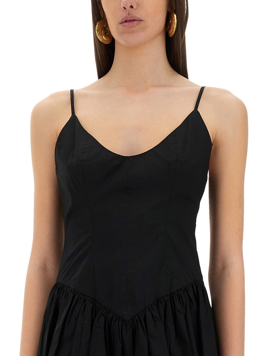 Staud Sleeveless Mini Dress In Black
