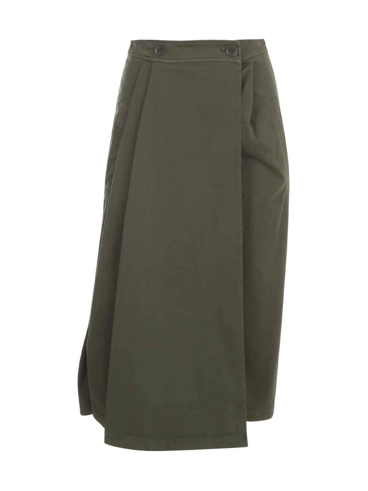 Aspesi Gabardine Pleated Skirt