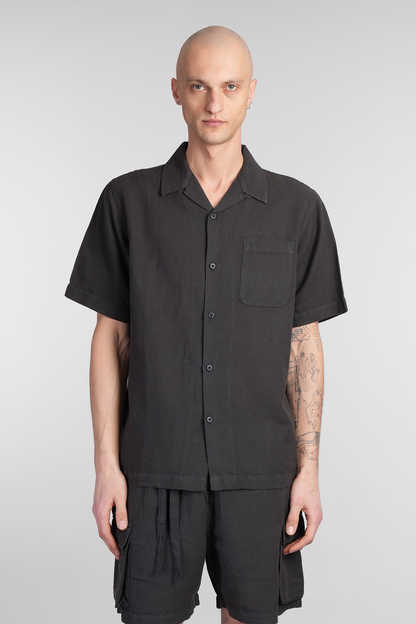 Shirt In Black Cotton