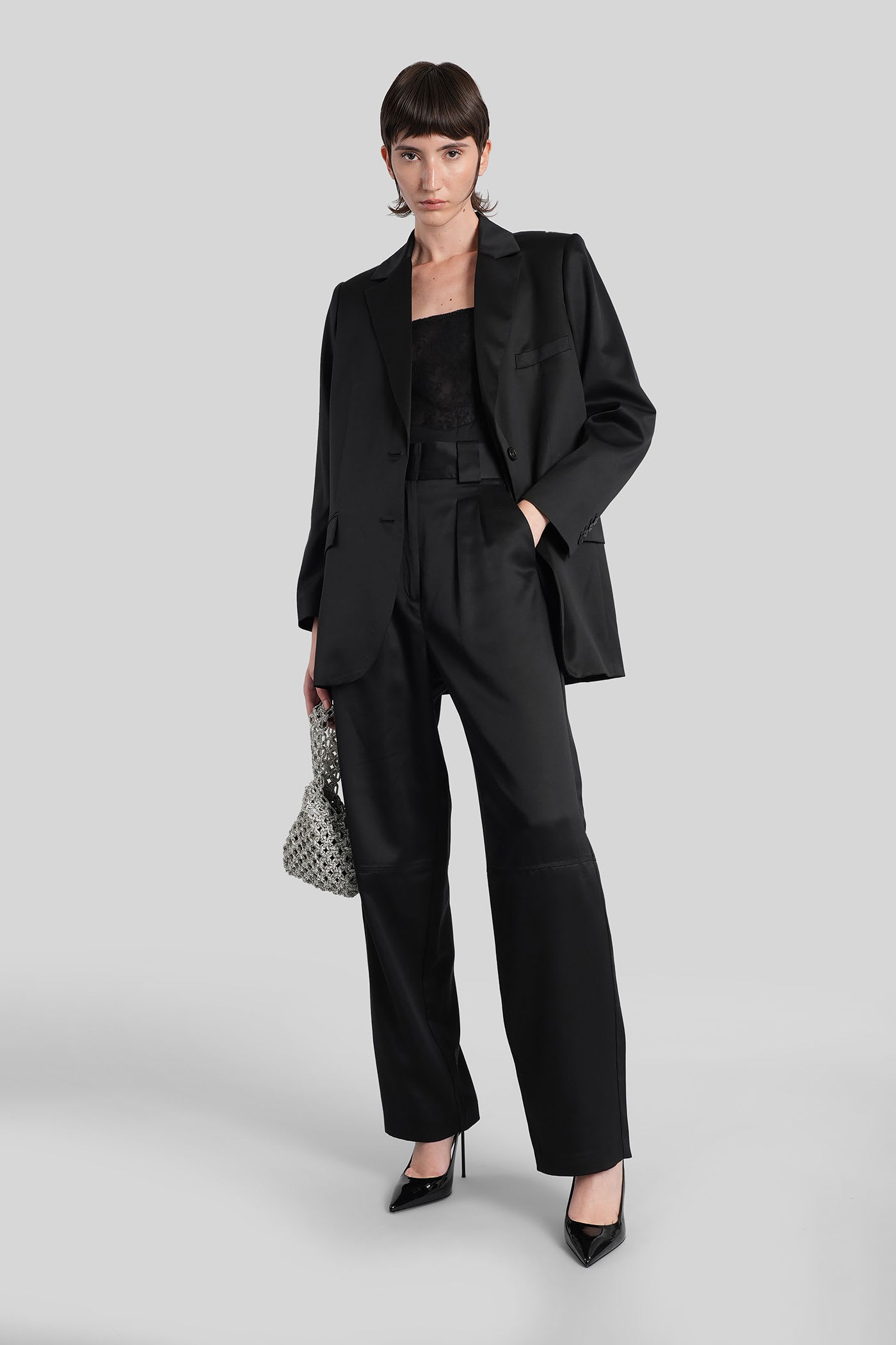 Iro Douny Blazer In Black Wool And Polyester In Black