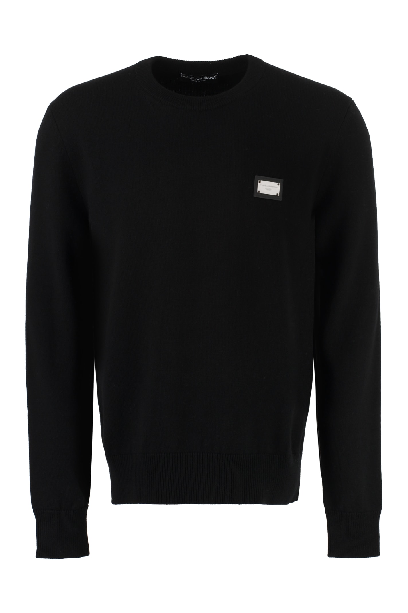 Shop Dolce & Gabbana Wool And Cashmere Sweater In Nero
