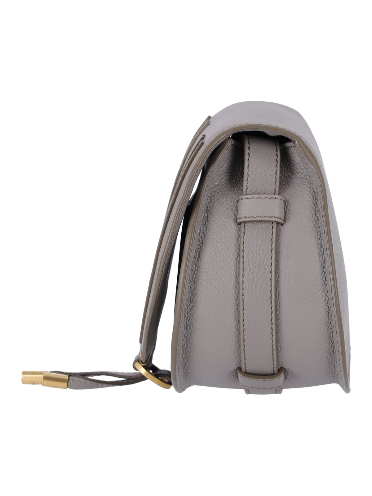 Shop Chloé Small Shoulder Bag Marcie In Gray