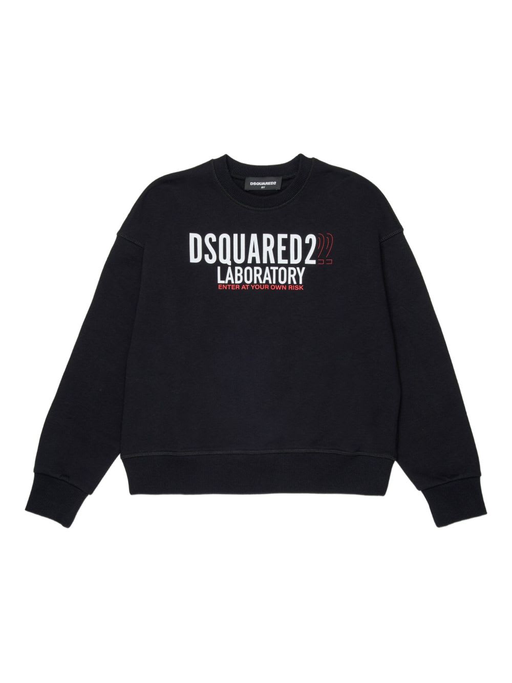 Dsquared2 Kids Sweatshirt With Logo Print In Black