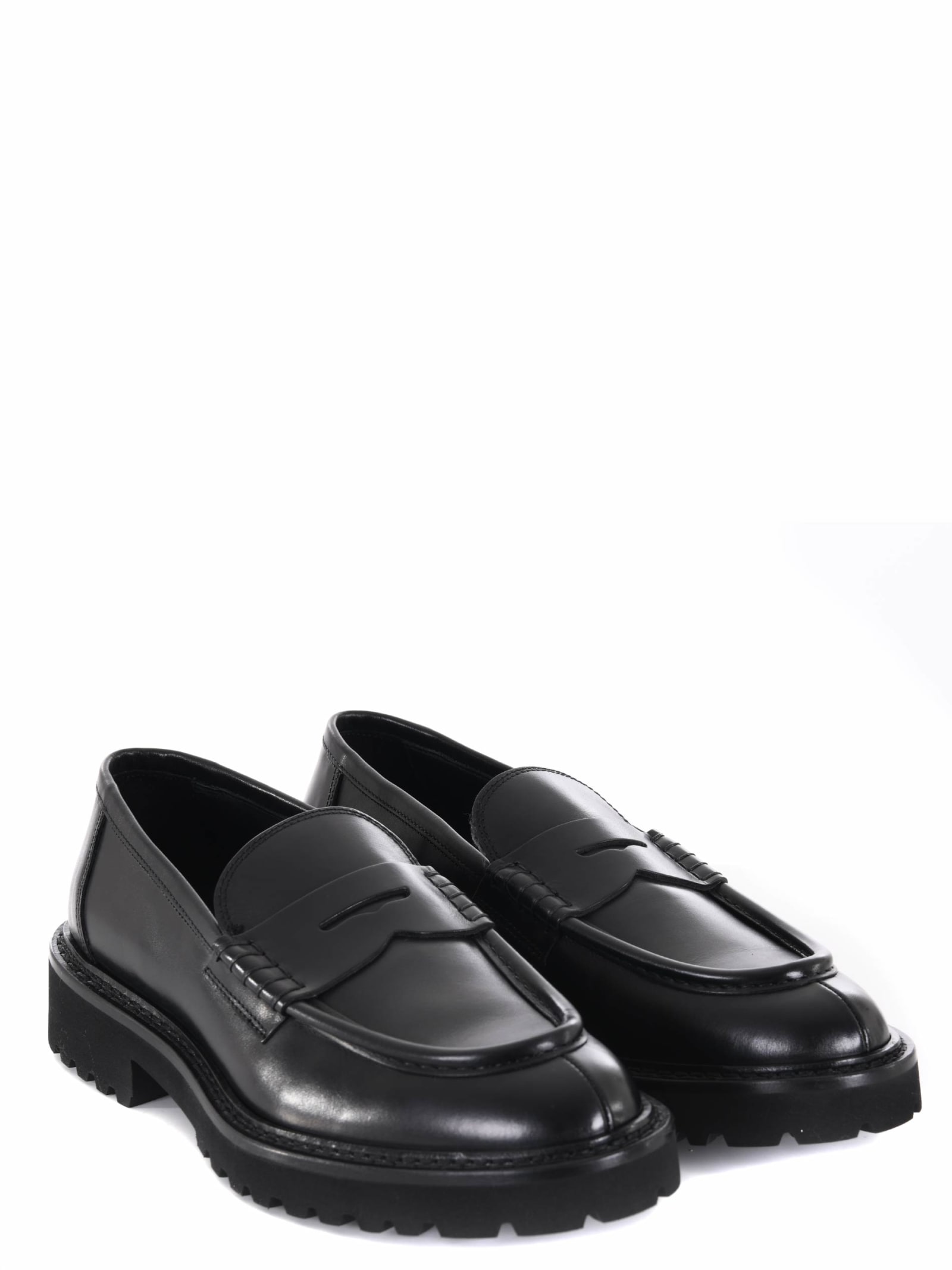 Shop Doucal's Doucals Moccasins In Nero