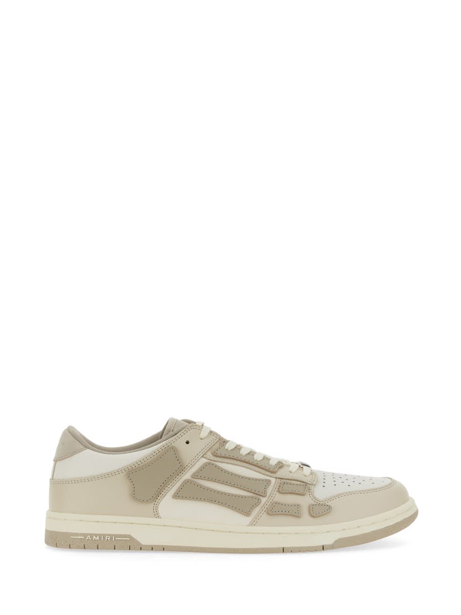 Shop Amiri Sneaker Skel Top Low In White/neutrals