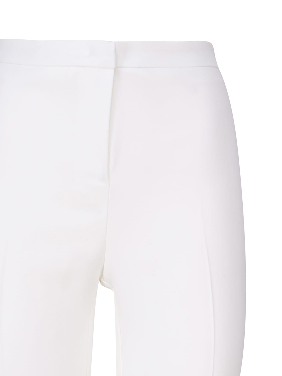 Shop Pinko Stretch Flare Pants In Bianco Nembo