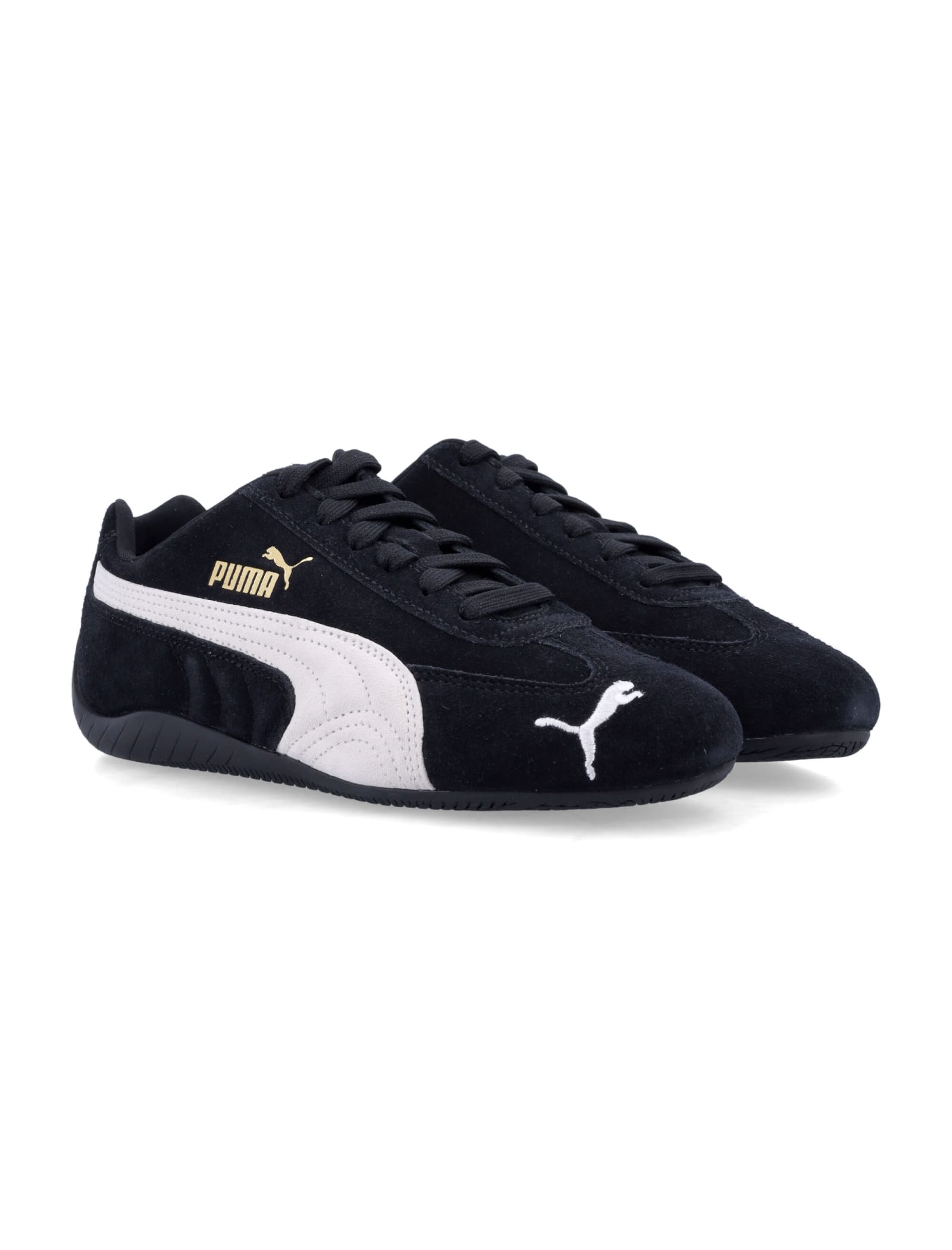 Puma Speedcat Og Logo Detailed Sneakers In Black