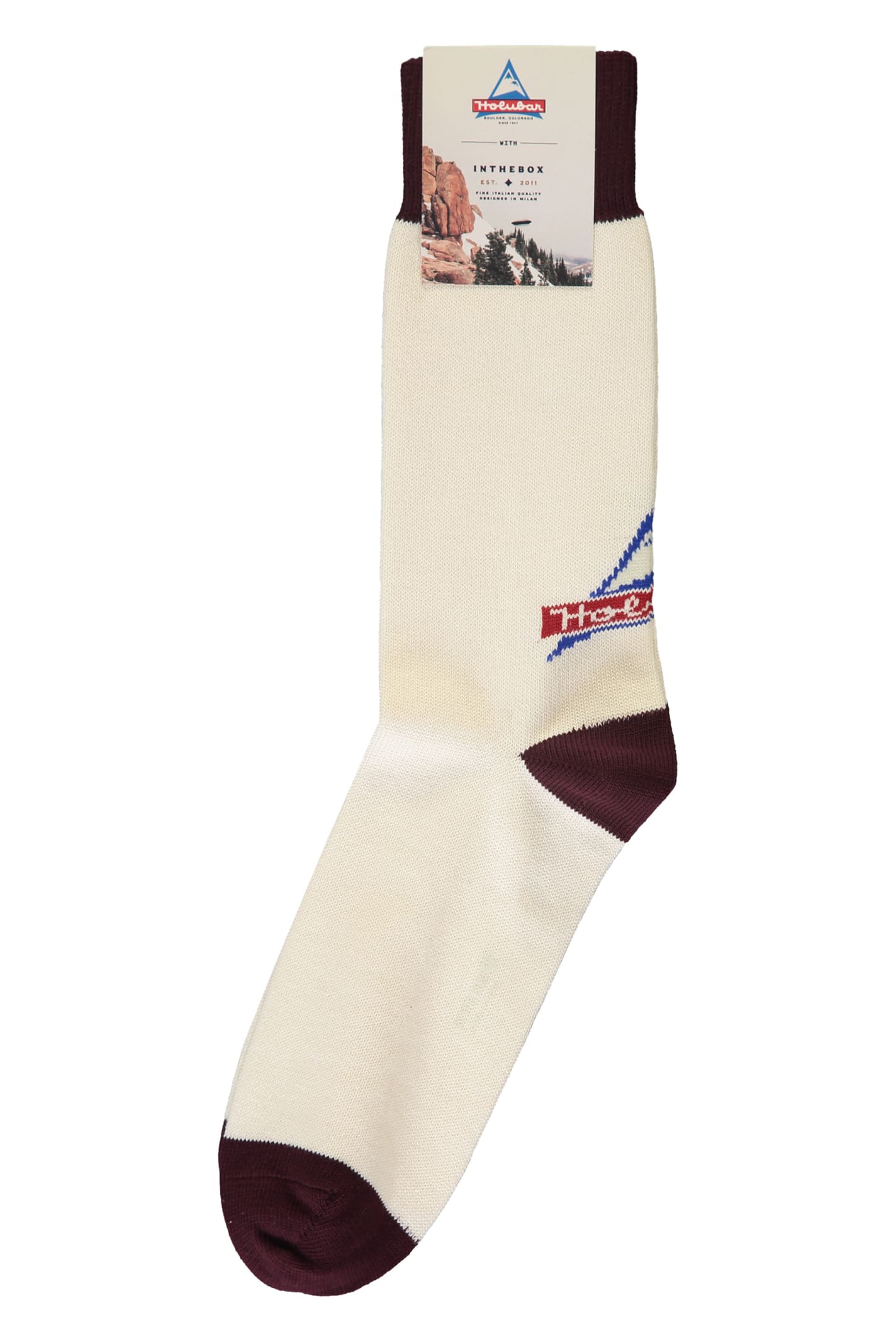 Shop Holubar Cotton Socks In White