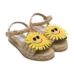 Stella Mccartney Kids' Sandals With Back Strap In Brown