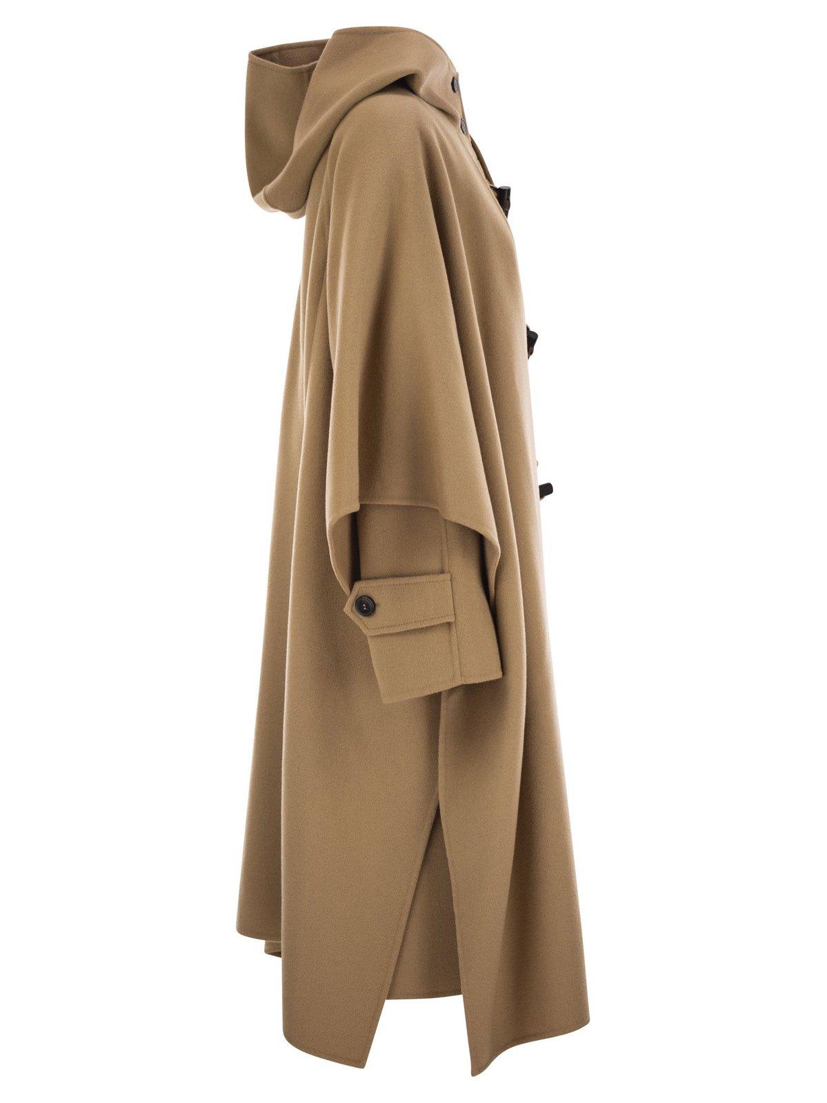 Shop Weekend Max Mara Oversized Hooded Coat In Cammello