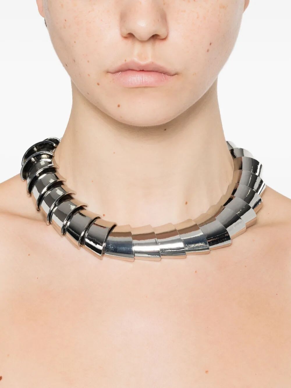 Liviana Conti Logo-engraved Necklace In Metallic