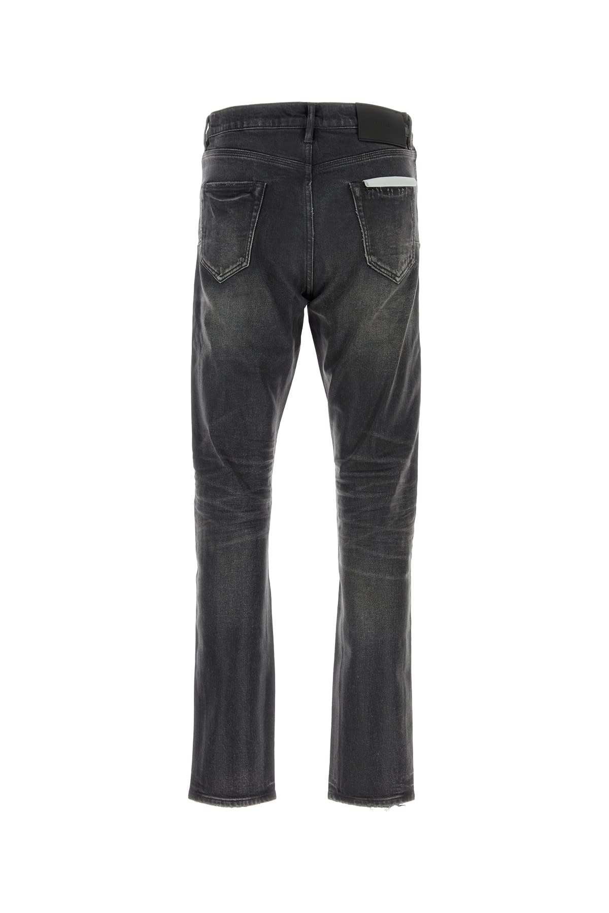 Purple Brand Black P005 Double Dip Coated Jeans In Black