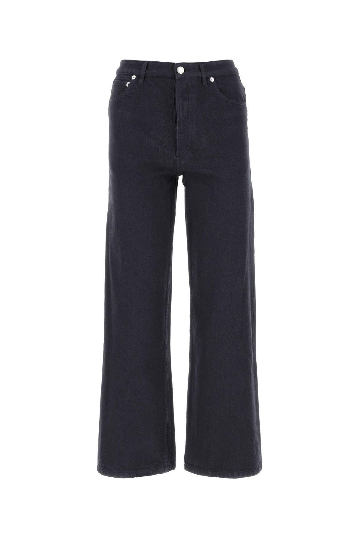 Apc Navy Elisabeth Jeans In Iak Dark Navy