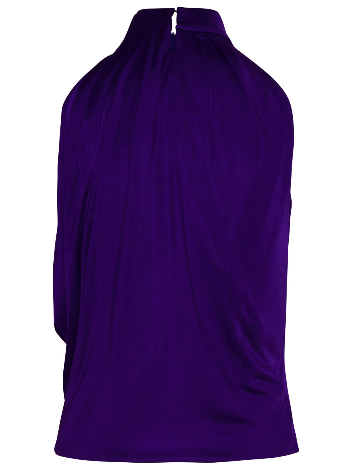 Shop Versace Purple Viscose Top