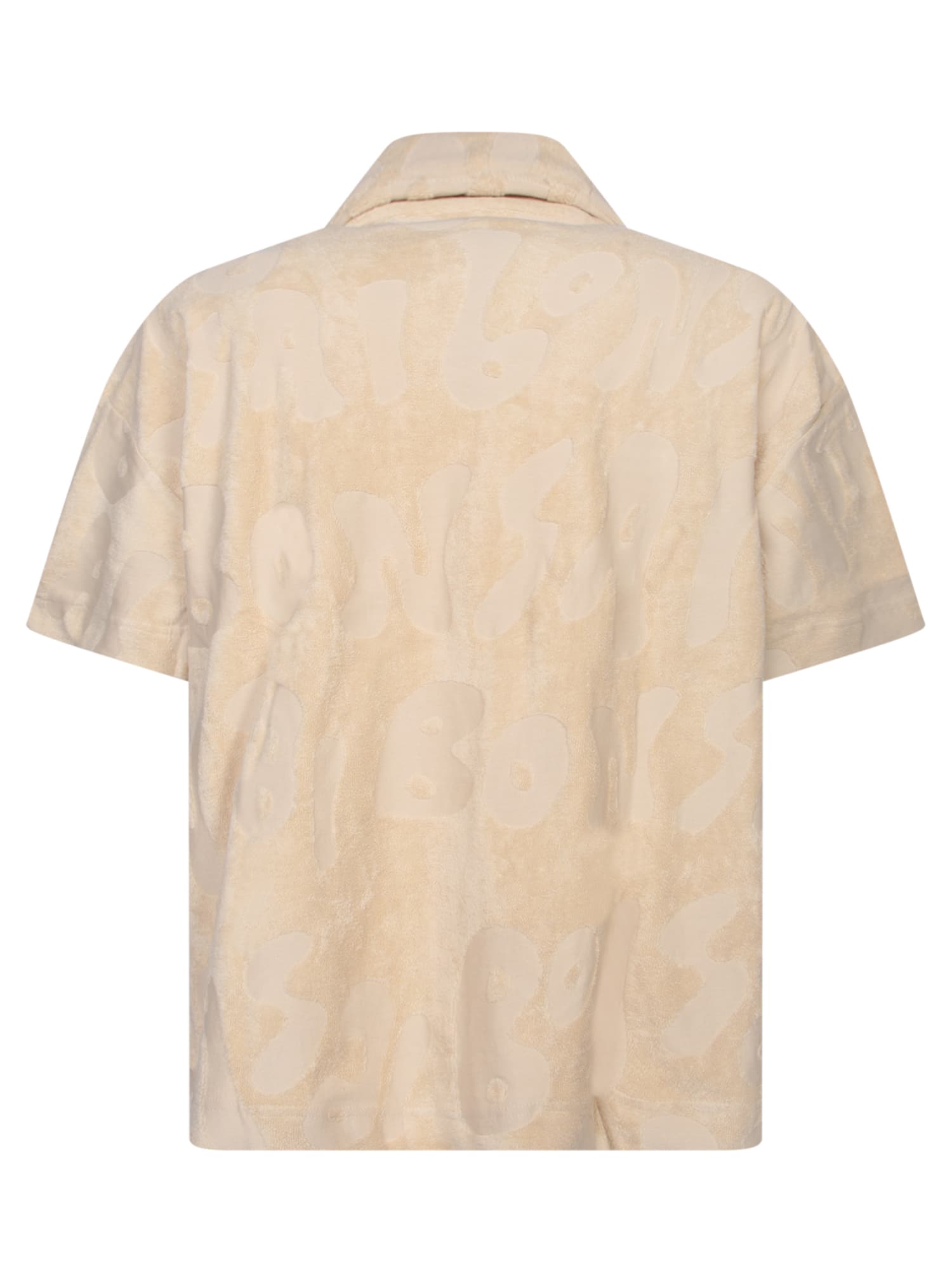 Shop Bonsai Terry Beige Polo Shirt