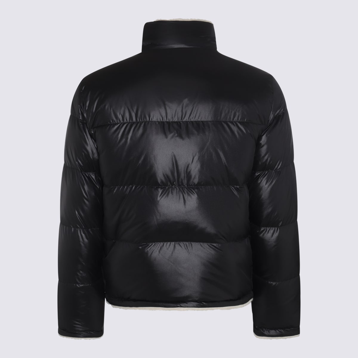 Shop Saint Laurent Noir Brilliant Down Jacket In Black