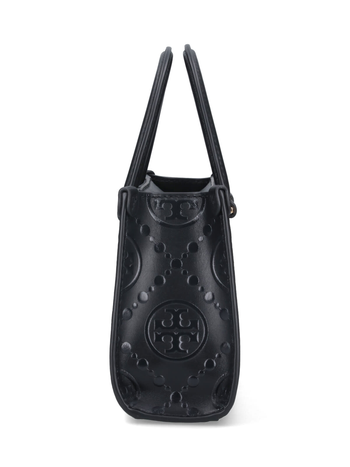 Tory Burch T Monogram Rectangular Tote Bag In Black