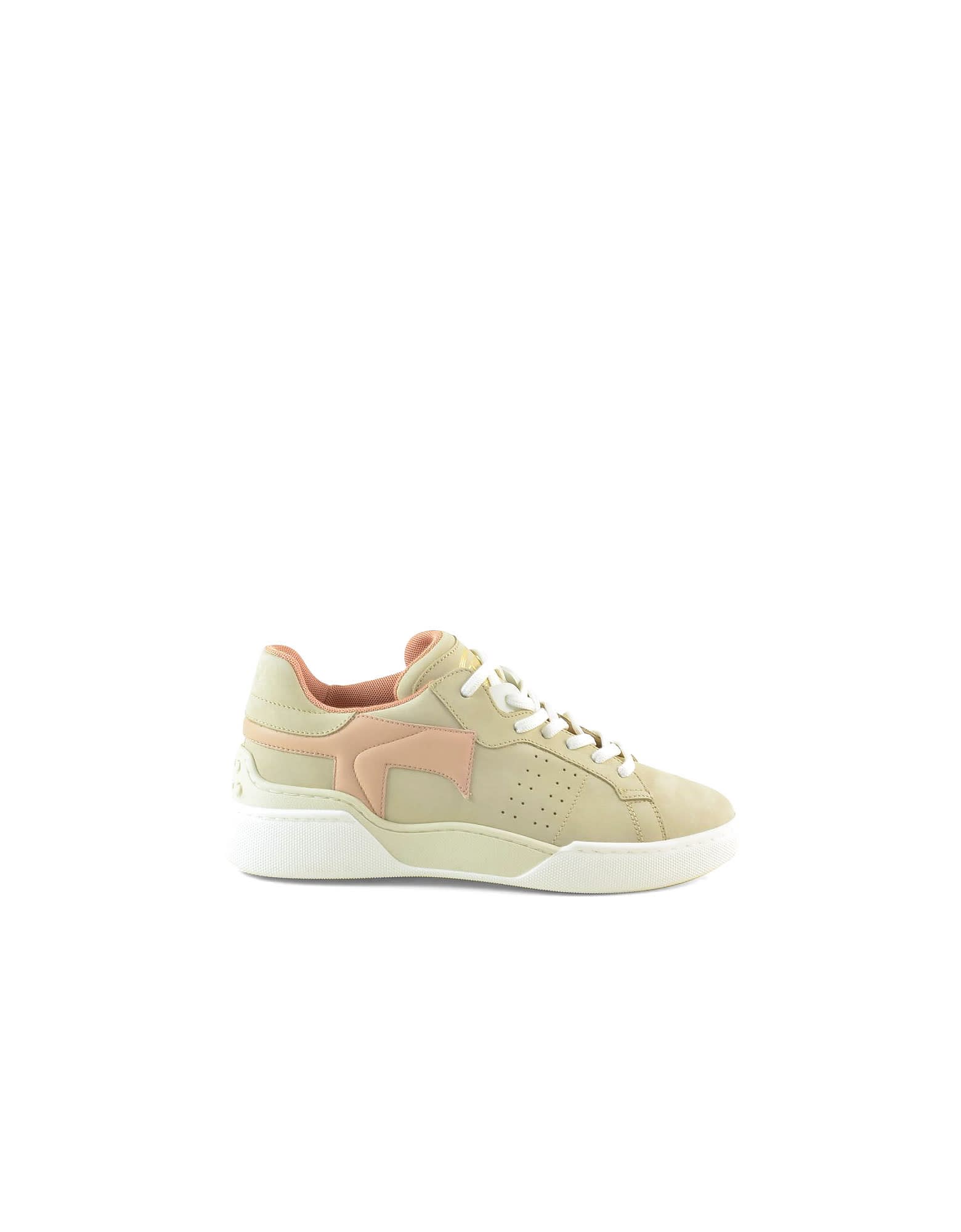 Tods Pink Leather Sneakers