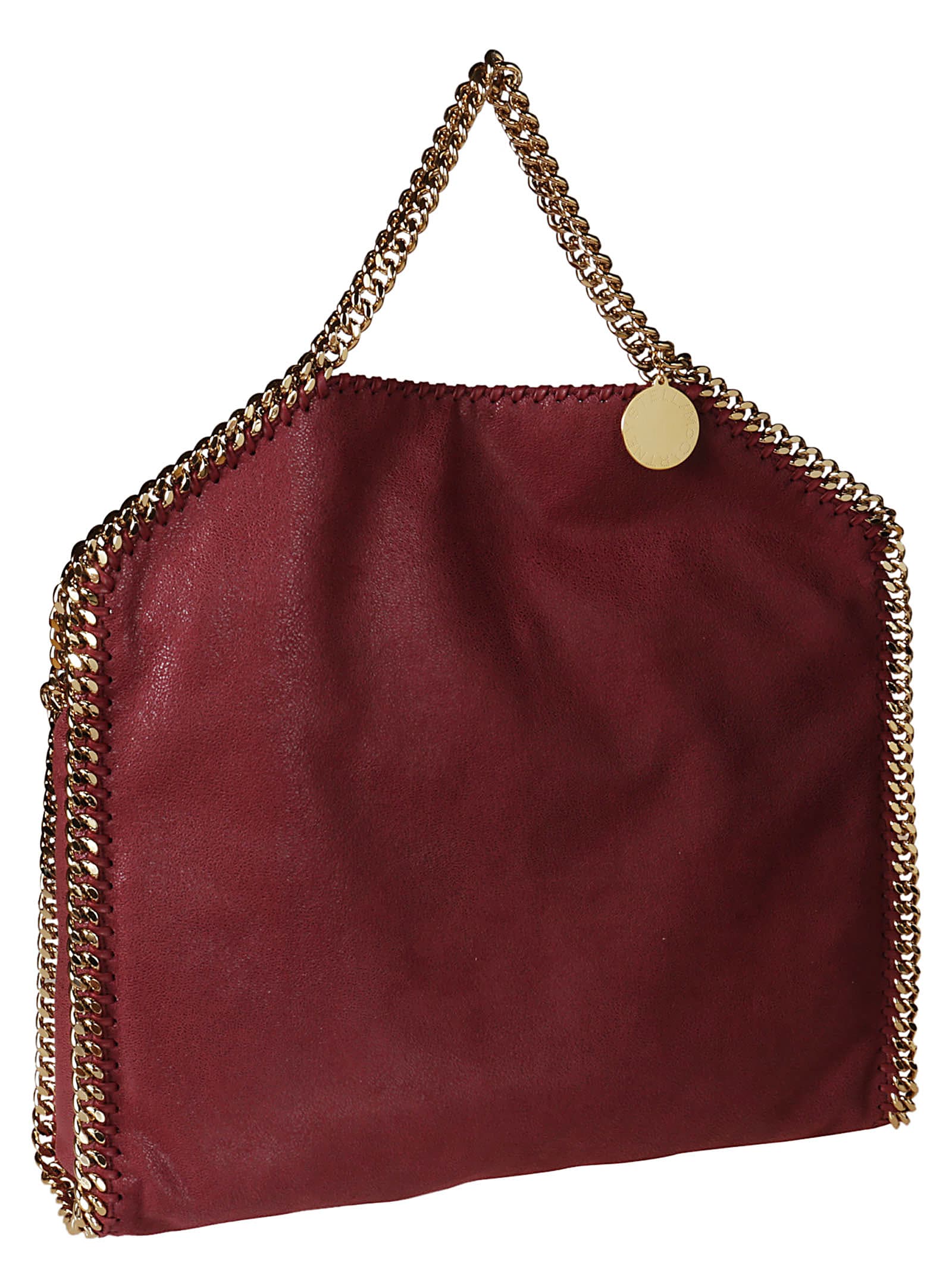 red bag with gold chain