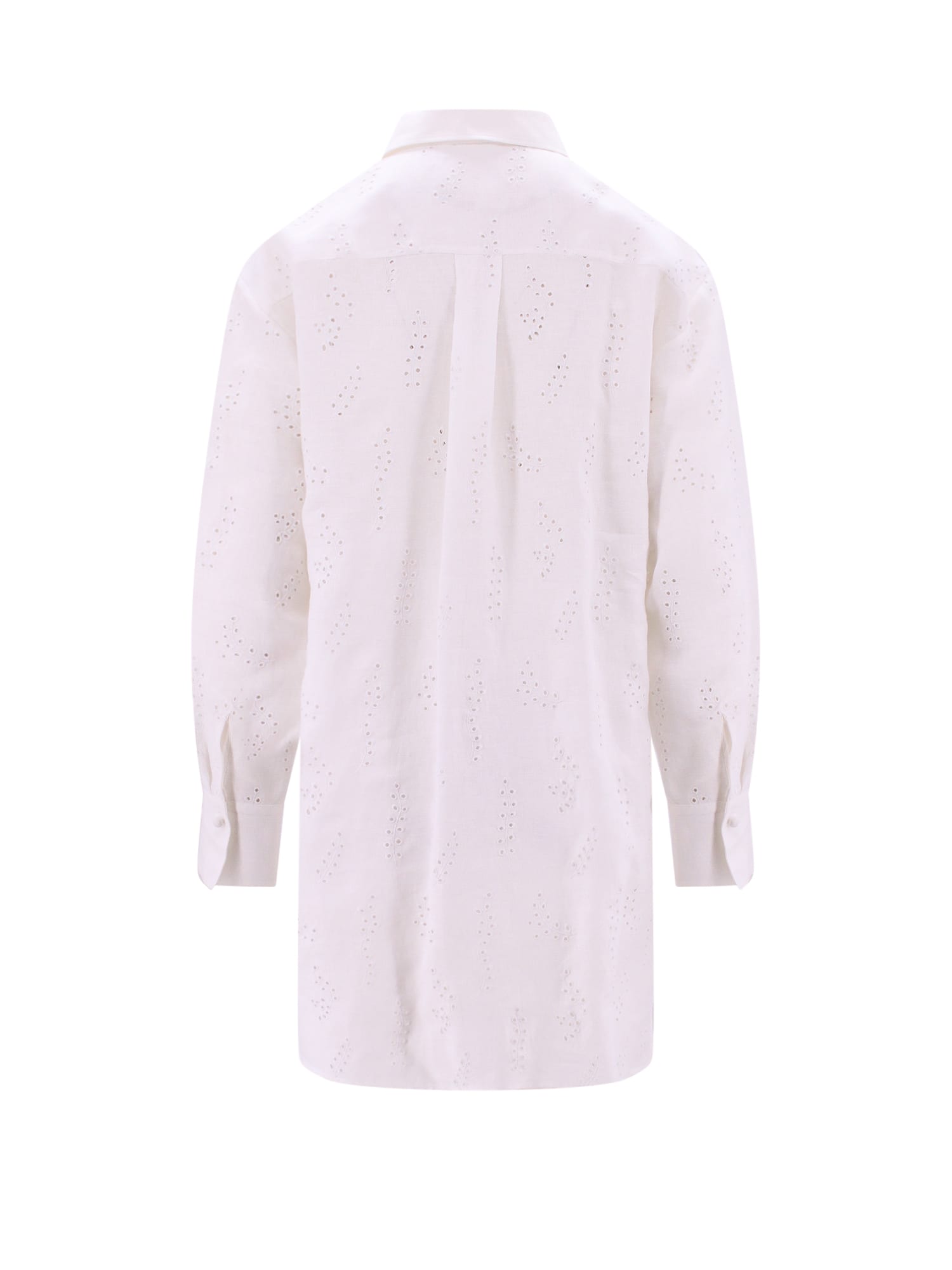 Chloé Chloe Women White Linen Patricia Chloe X Eres Oversize Shirt In White