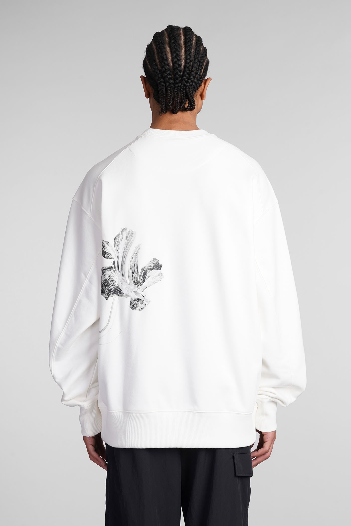 Shop Y-3 Sweatshirt In White Cotton
