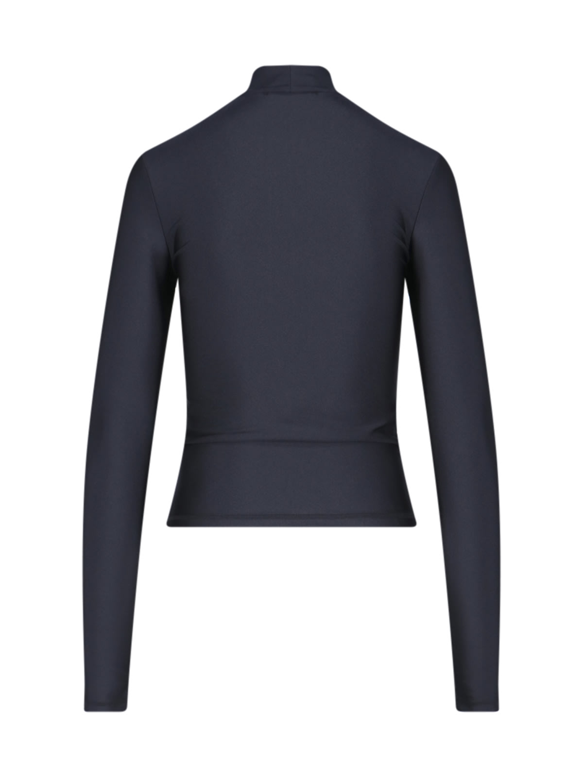 Coperni High Neck Turtleneck Stretch Top In Black