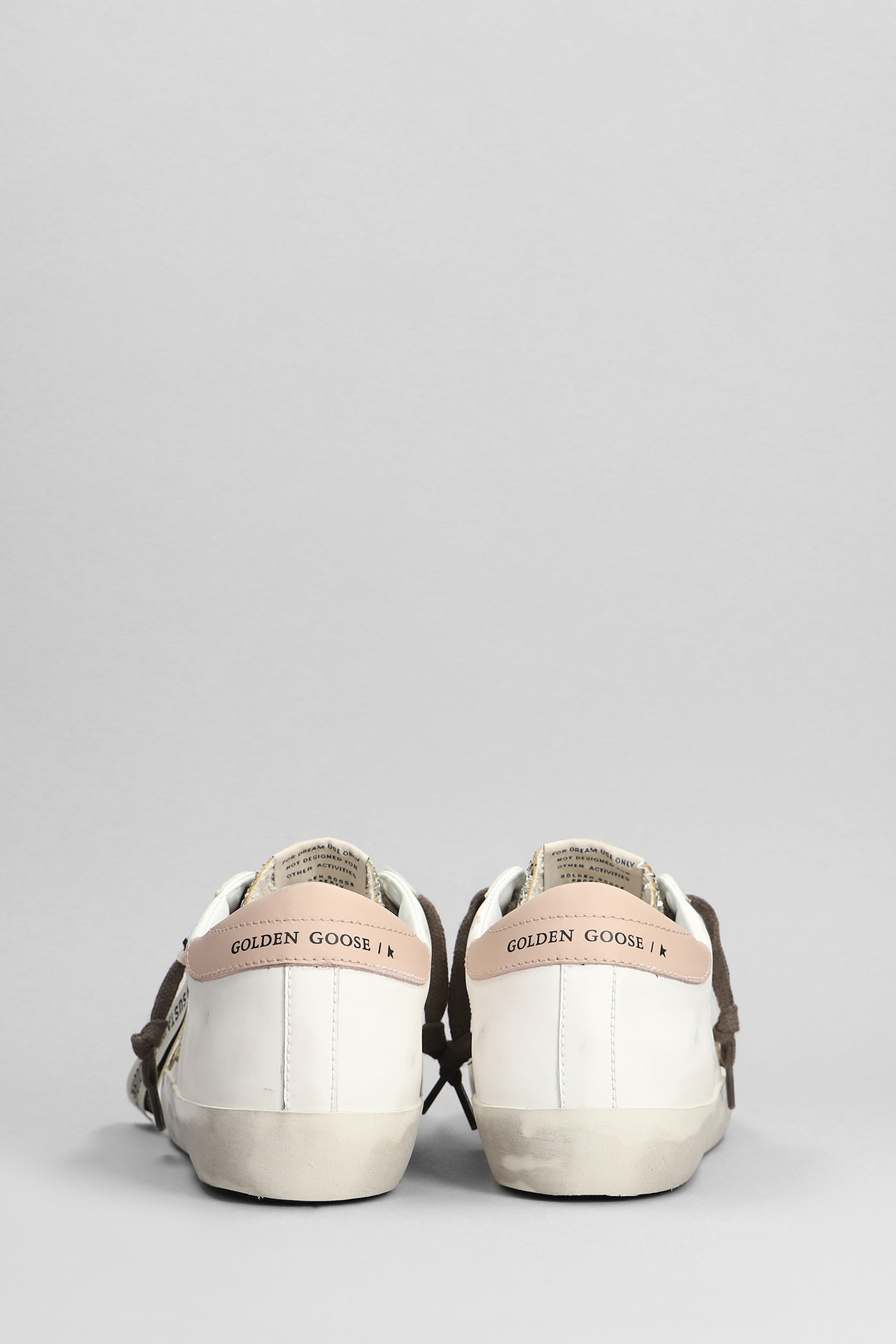 Shop Golden Goose Superstar Sneakers In White Leather