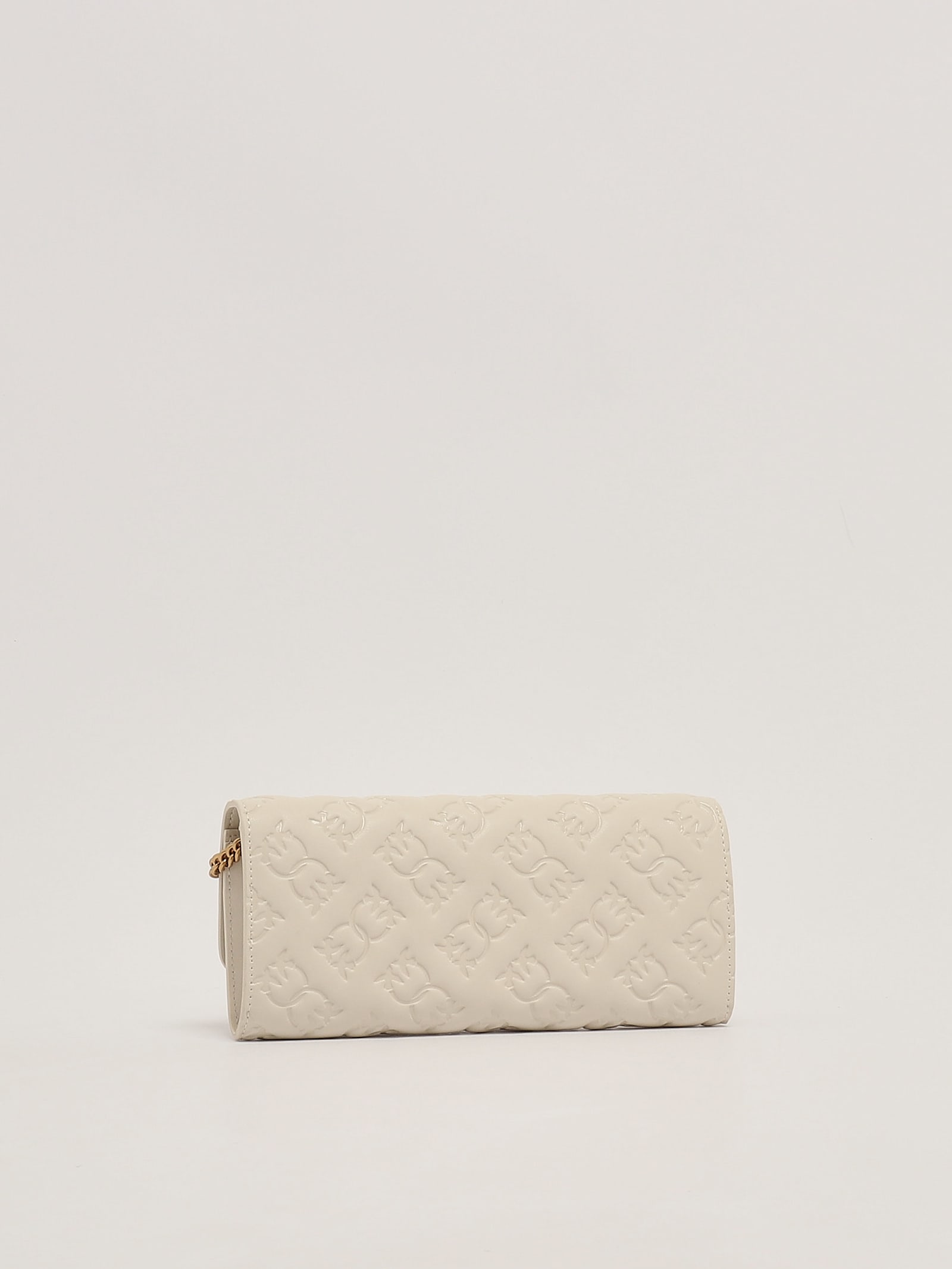 Shop Pinko Love Tiny Birds Wallet Wallet In Bianco