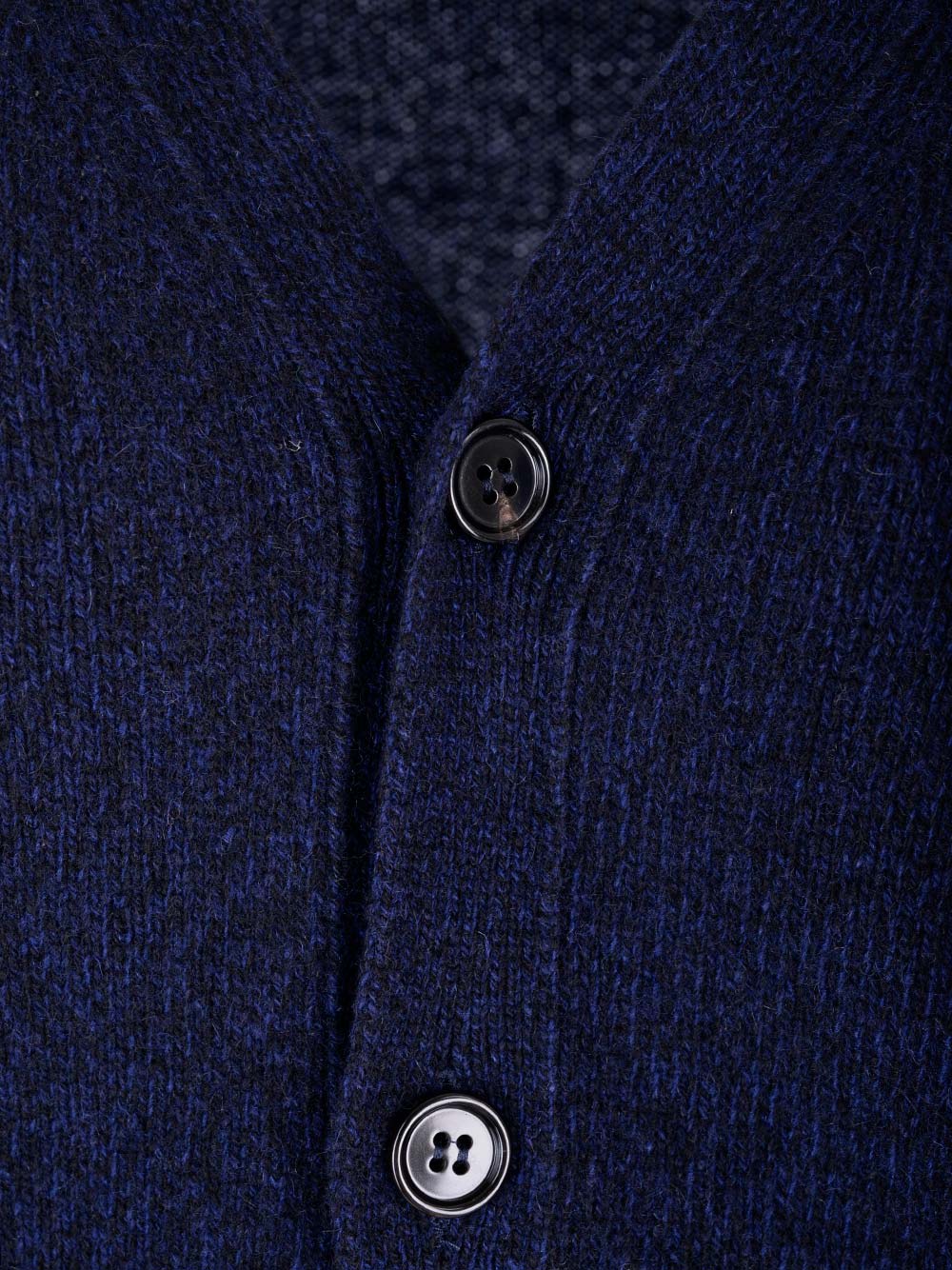 Shop Ami Alexandre Mattiussi Blue Cashmere And Wool Cardigan In Navy