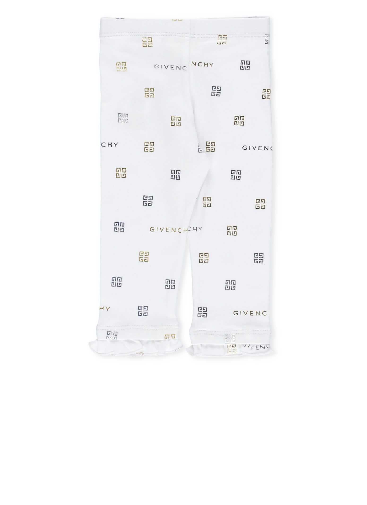 Shop Givenchy Leggings With Monogram In White