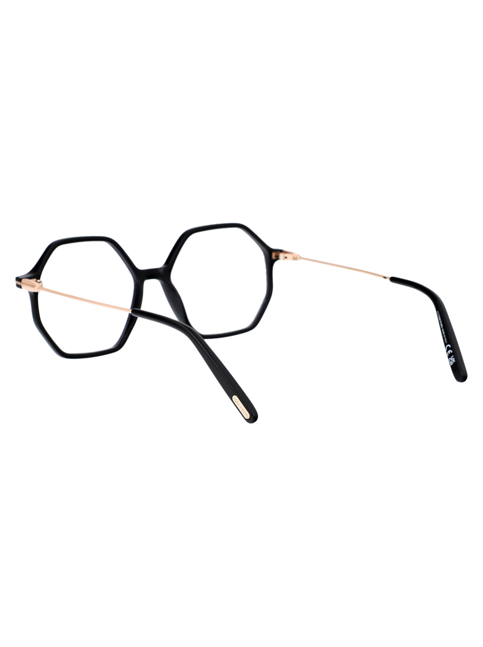 Shop Tom Ford Ft5952-b Glasses In 001 Nero Lucido