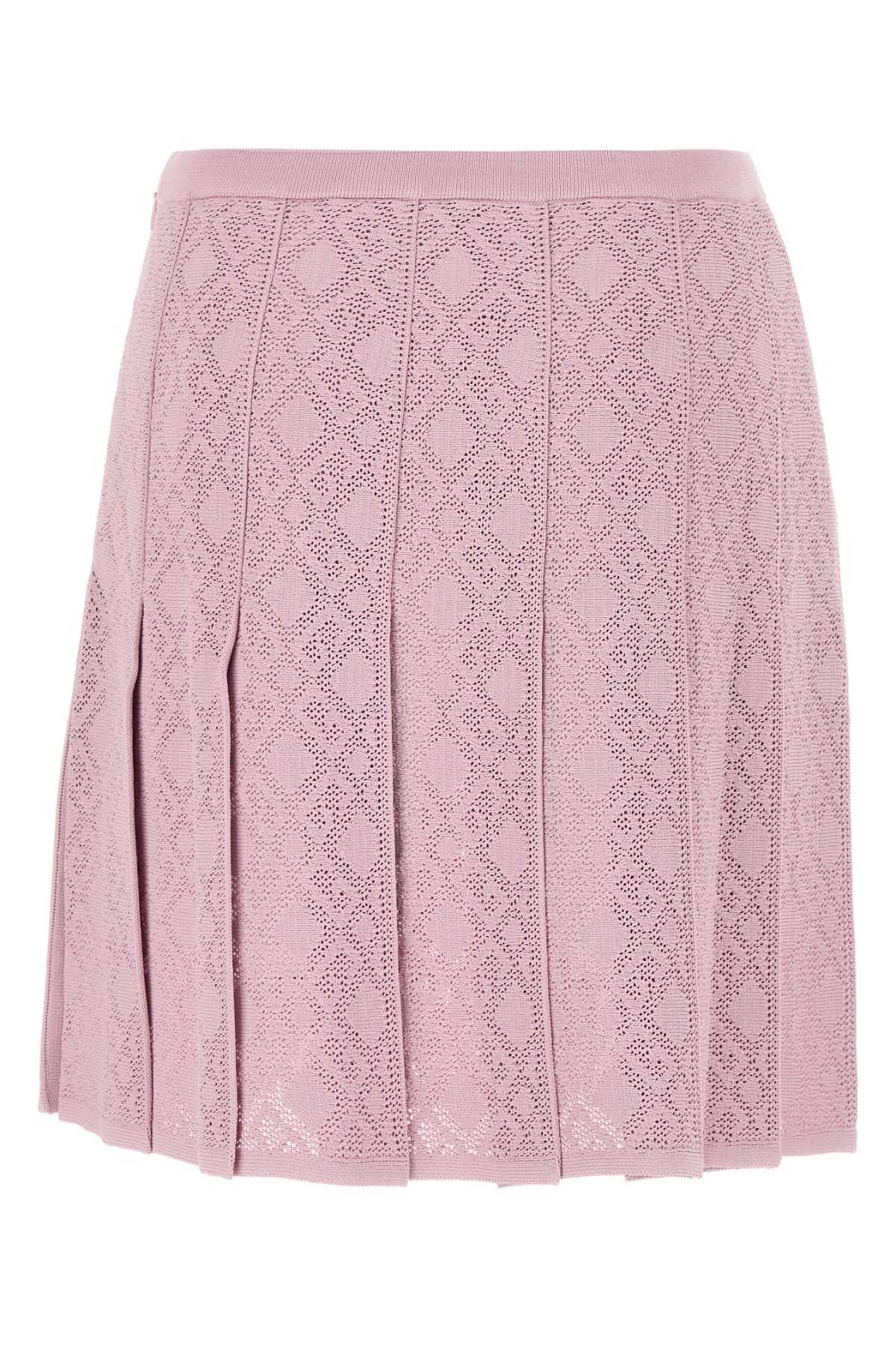 Givenchy Pleated Mini Skirt With Ribbed Waistband For Women In Parma