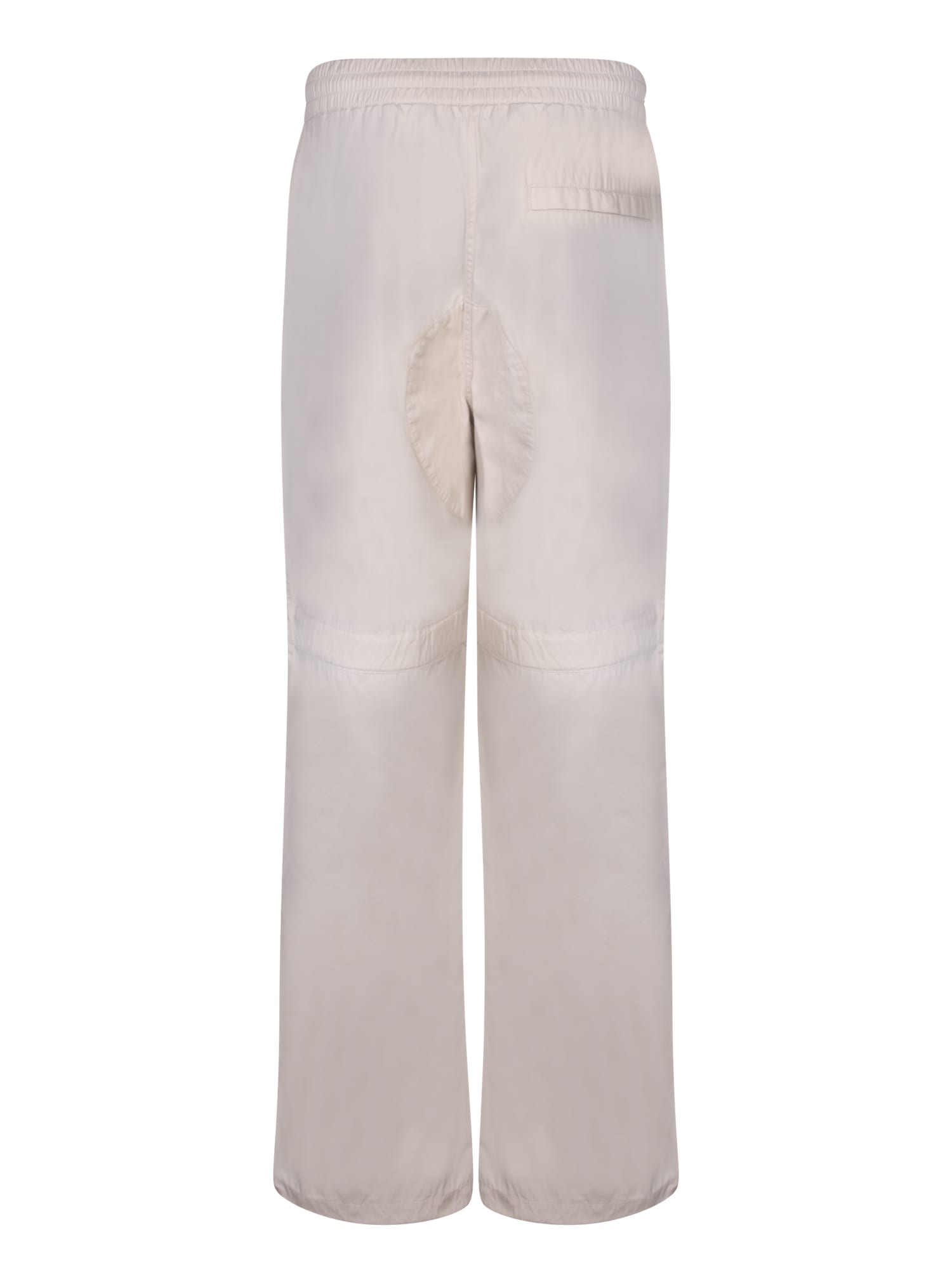 Shop Burberry Cotton Beige Trousers