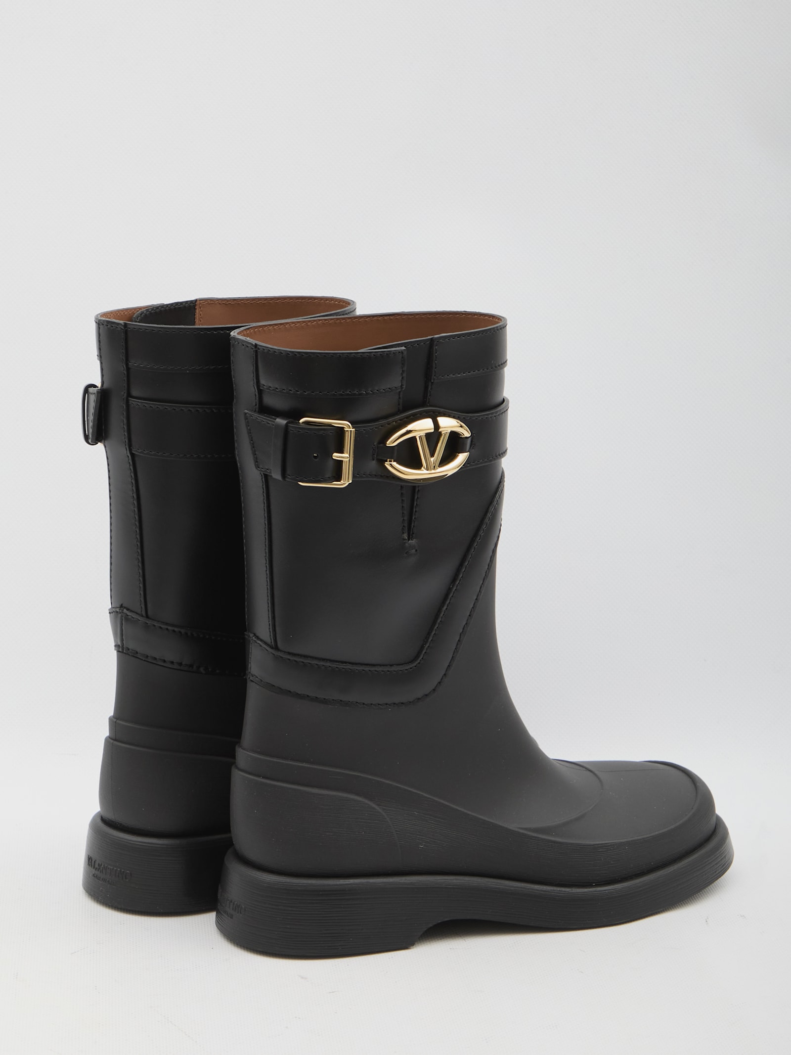 Shop Valentino Vlogo The Bold Edition Boots In Black