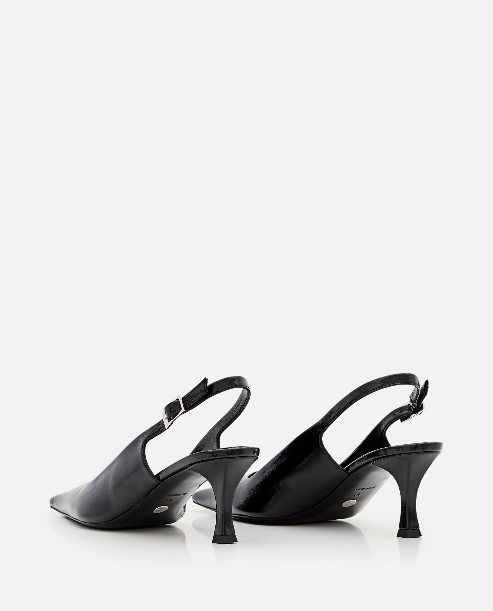 Shop Proenza Schouler Trap Slingback Pumps In Black