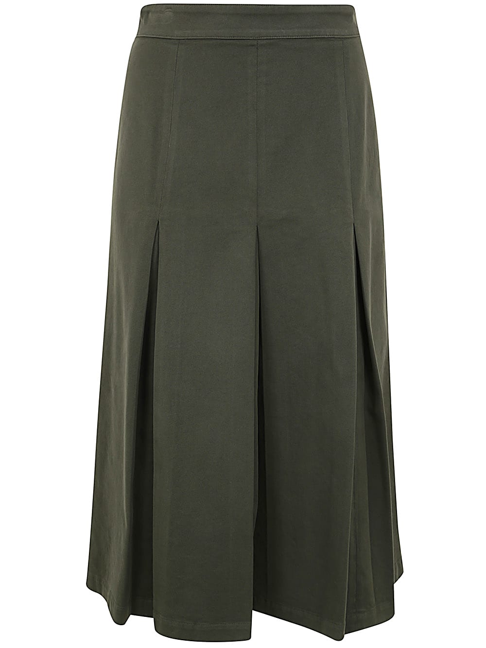 Shop Aspesi Midi Skirt In Military