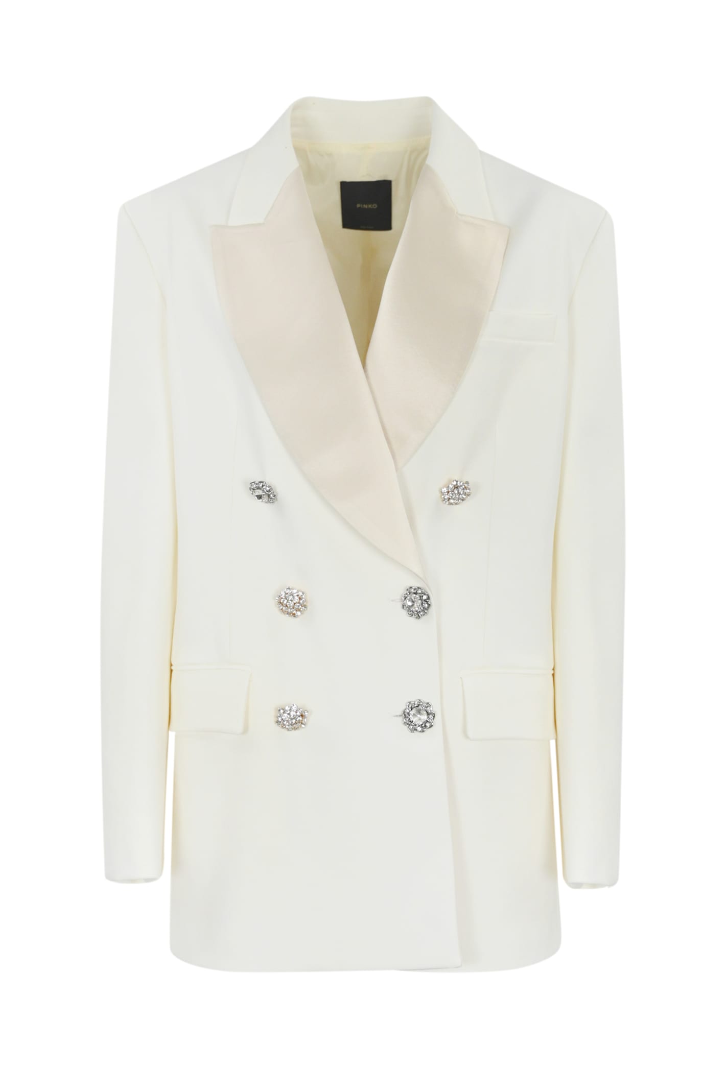 PINKO DOUBLE-BREASTED VISCOSE BLAZER 