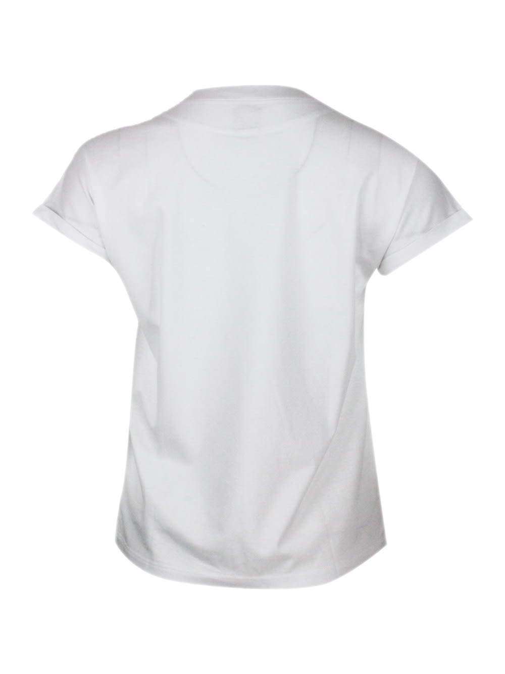 Eleventy T-shirt In Bianco - Beige