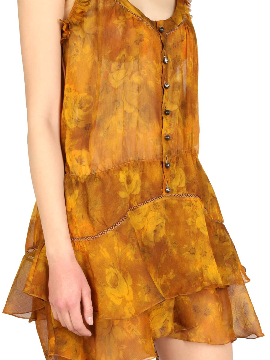 Shop Dsquared2 Ajour Dress In Brown