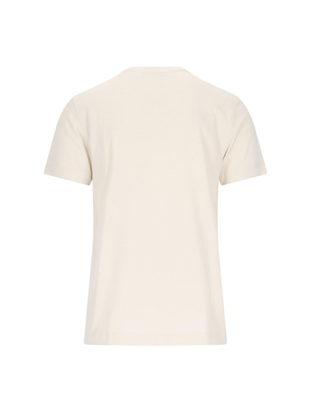 Shop Burberry Ekd T-shirt In Neutrals