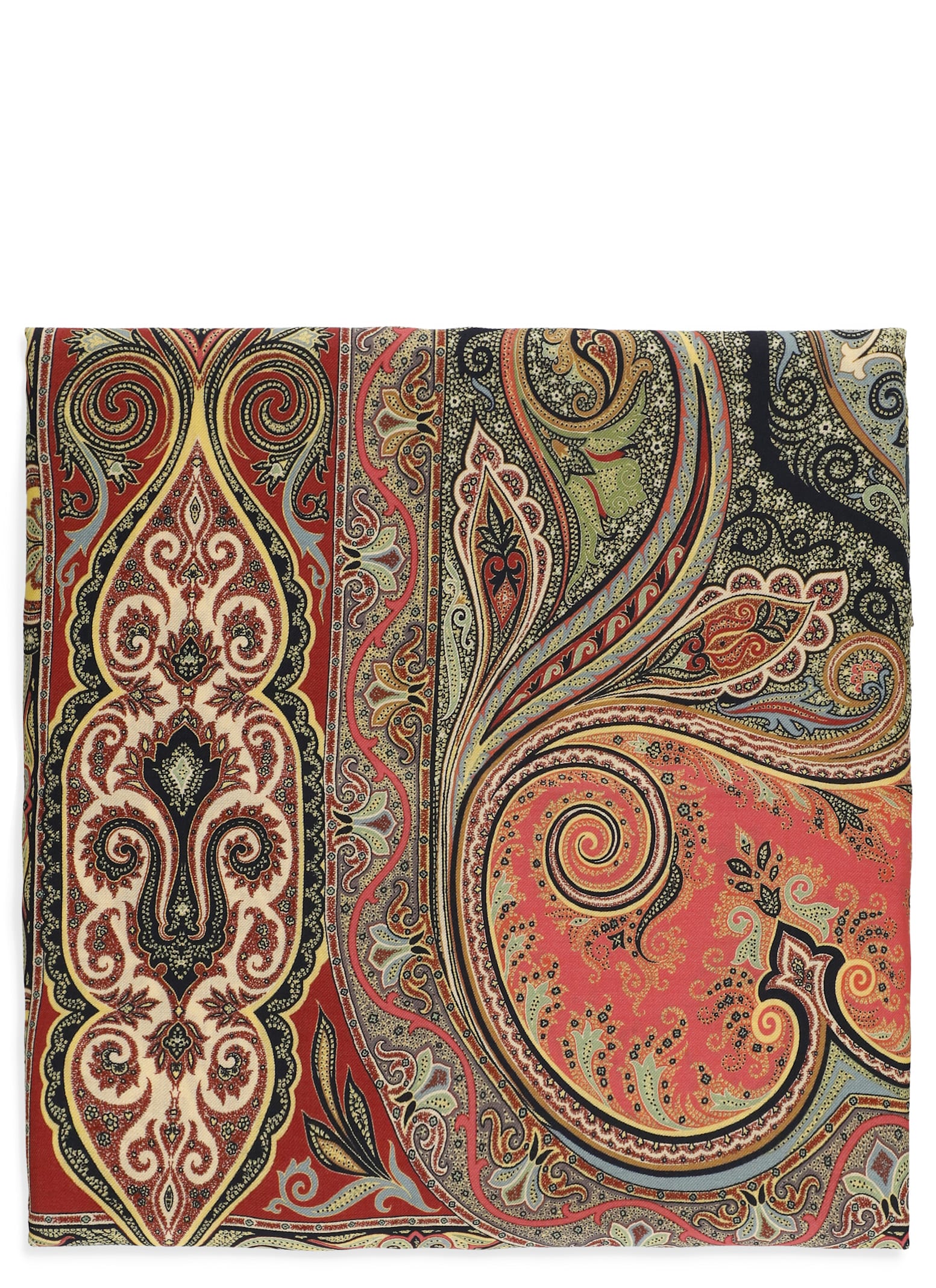 Etro Lightweight Cashmere Silk Square Scarf In Multi