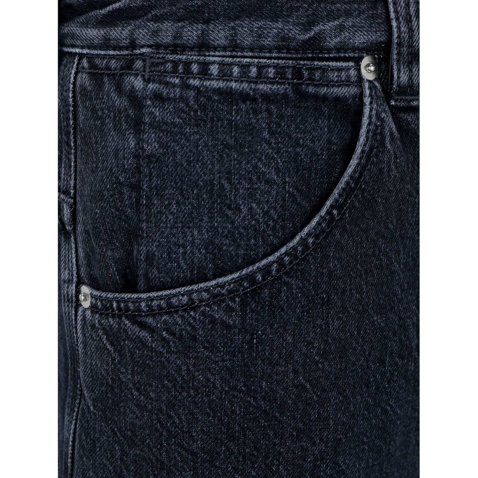 Shop Gucci Wide-leg Denim Jeans In Black