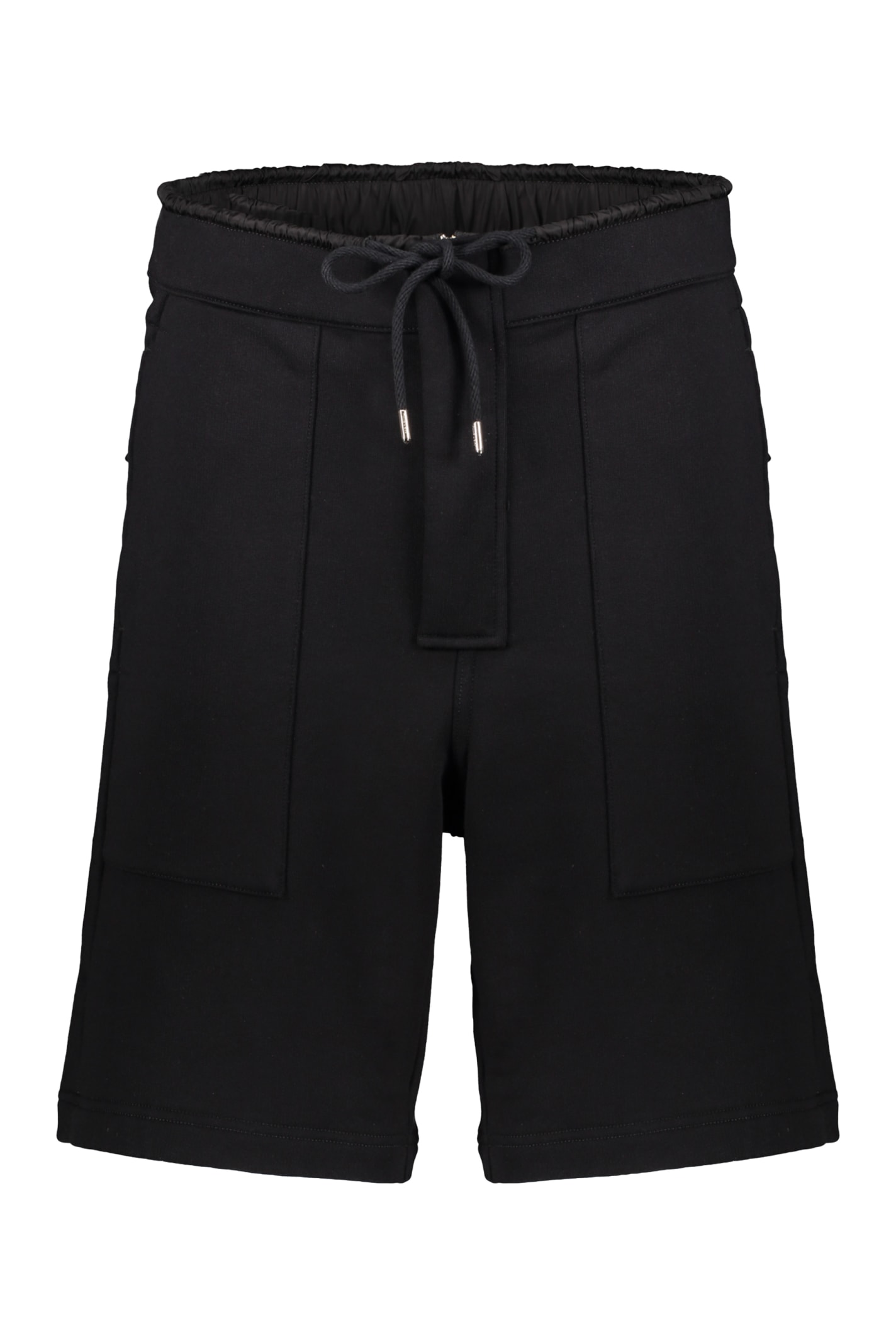 Shop Ambush Cotton Bermuda Shorts In Black